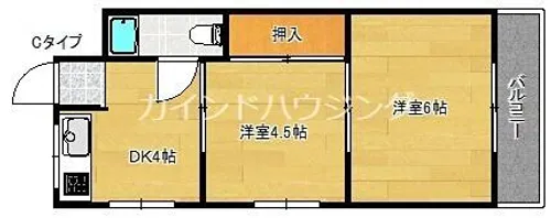 セレブサンティール【4階】の間取り