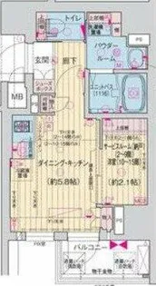 大阪府大阪市西区立売堀5丁目【マンション】の間取り