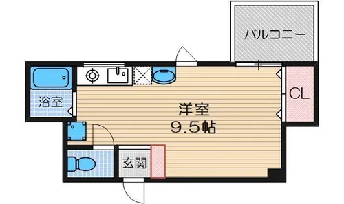 レストフォルム茨木【3階】の間取り