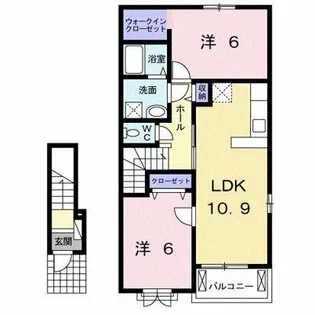 ルーエ・S【2階】の間取り