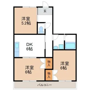 ピアハイツ【202号室】の間取り