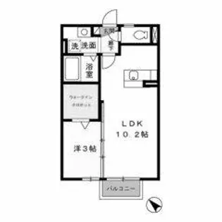 オーク上富野【2階】の間取り