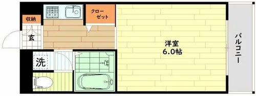 マルシェ九条【4階】の間取り