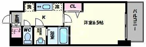 プレサンス上町台筆ヶ崎NORTH【13階】の間取り