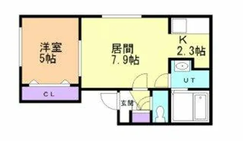Fuga宮の森【2階】の間取り