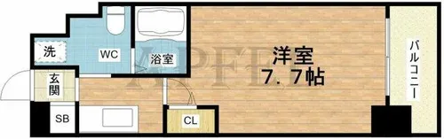 LIVIAZ NAMBA SOL【3階】の間取り