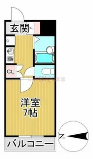 ドミ・エスポワール久留米Ⅲ【203号室】の間取り