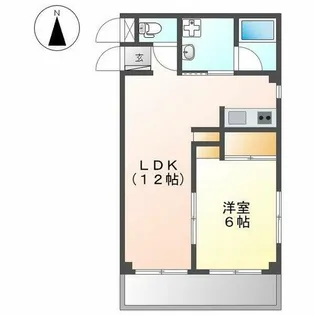 メゾンイナタ【601号室】の間取り