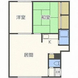 新川旭レジデンス【203号室】の間取り