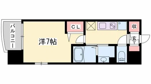 Luxe姫路【616号室】の間取り