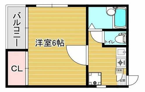 スリム高取【1階】の間取り
