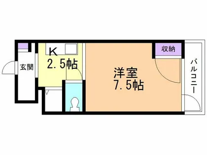 ハトヤ第11ビル【203号室】の間取り