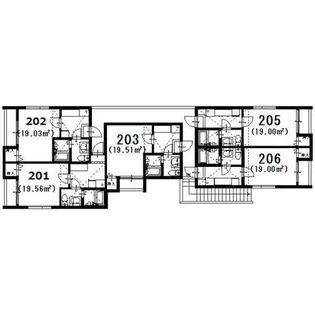 ヒロアーカ新守山【206号室】の間取り