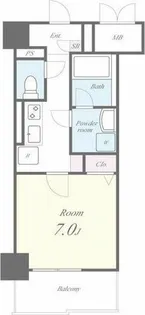 アクアコート大曽根【7階】の間取り