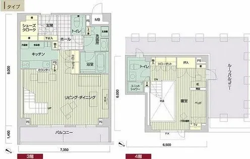 メイビル向陽町【3階】の間取り