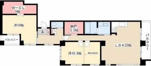 ラ・フォルトゥレス・ド・フェ覚王山【2階】の間取り