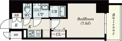 S-RESIDENCE鶴舞駅前【12階】の間取り