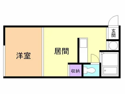 ハイツグリンサイド【101号室】の間取り