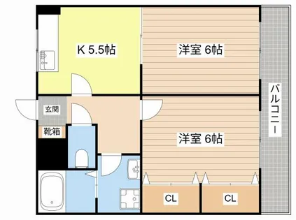 シャンシエル【202号室】の間取り
