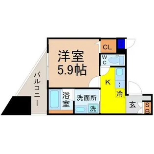 CAVANA新栄【10階】の間取り