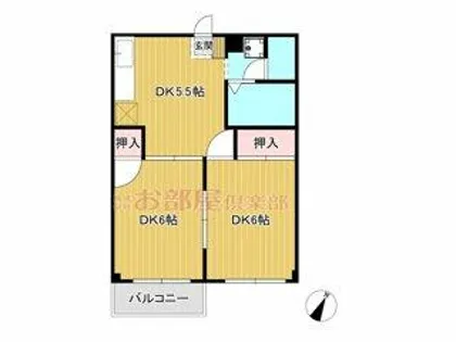 シティハイツナカムラV【101号室】の間取り