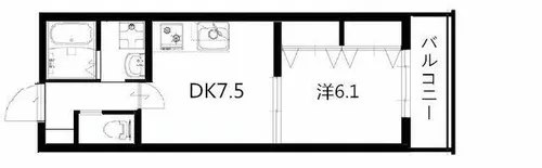 パトラス【3階】の間取り