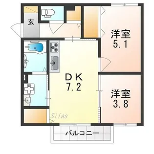 フィカーサ【2階】の間取り