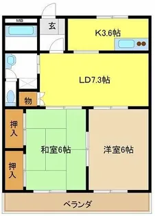 コーポ清和【3階】の間取り