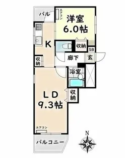 愛知県名古屋市南区本城町1丁目【マンション】の間取り