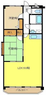 リバーパーク植田東【6階】の間取り