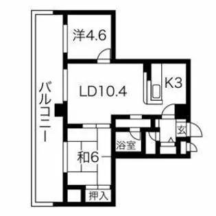 藤井ビルN40【4階】の間取り