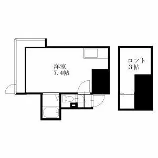 B-bross麻生Ⅱ【3階】の間取り