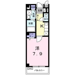 U・フィオーレ【1階】の間取り