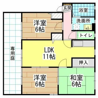 パラシオ赤坂C棟【1階】の間取り