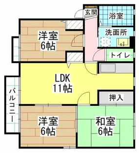 パラシオ赤坂C棟【2階】の間取り