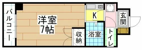 オリエンタル東新町【7階】の間取り