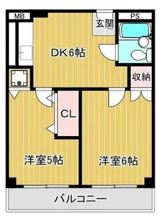 キューデンス21A棟【111号室】の間取り