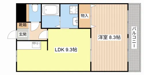 エトワール【203号室】の間取り