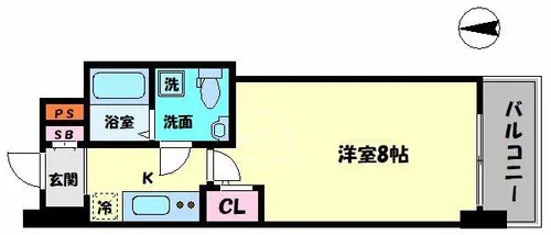 セレニテ桜川駅前プリエ【14階】の間取り