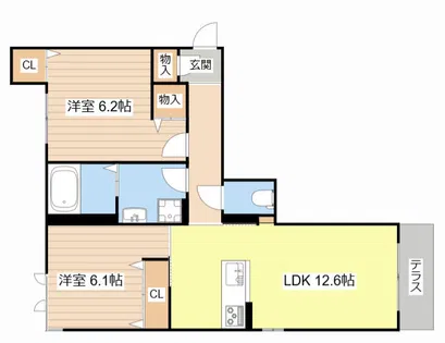 シャーメゾン新栄【0103号室】の間取り