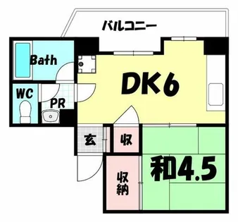 トーアハイツ【4階】の間取り