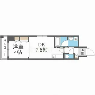 南堀江プライマリーワン【7階】の間取り