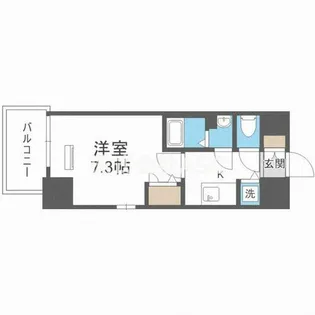 クレストタップ京橋【3階】の間取り