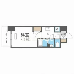クレストタップ京橋【8階】の間取り
