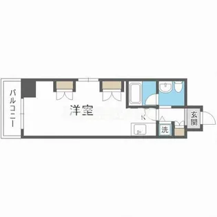 南堀江プライマリーワン【6階】の間取り