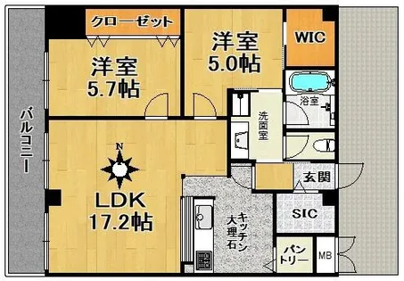 Villa Maria(ヴィラマリア)【4階】の間取り
