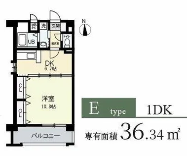 ブランクレール谷町【13階】の間取り