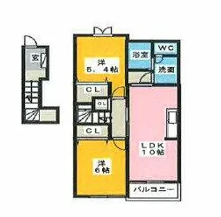 アンテプリマ【2階】の間取り