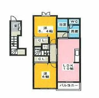 アンテプリマ【2階】の間取り