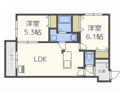 Sabanjoule(サバンジュール)【3階】の間取り